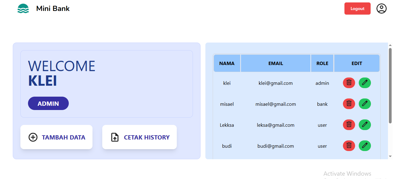 Gambar Website Bank Mini